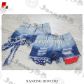 adjustable waist 4th of July denim shorts